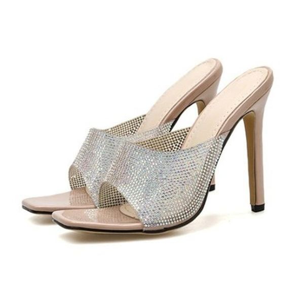 sandals 2021 square toe transparent pvc rhinestone slippers women high heels ladies crystal party wedding shoes apricot, Black
sandals 2021 square toe transparent pvc rhinestone slippers women high heels ladies crystal party wedding shoes apricot, Black