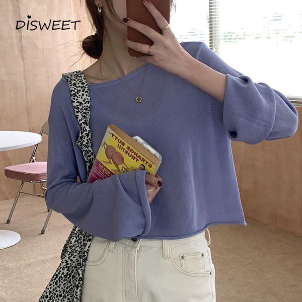 t shirt solid o-neck t-shirt woman korean long-sleeved loose knit tees women spring simple women's slim, White
t shirt solid o-neck t-shirt woman korean long-sleeved loose knit tees women spring simple women's slim, White