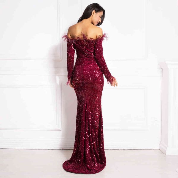 stretchy slash her neck the floor dressed in black mermaid sequins feather velvet dress party, Black;gray
stretchy slash her neck the floor dressed in black mermaid sequins feather velvet dress party, Black;gray