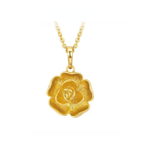 pendant necklaces 24k sand gold flower necklace 2021 french elegant for women pure color wedding gift, Silver
pendant necklaces 24k sand gold flower necklace 2021 french elegant for women pure color wedding gift, Silver