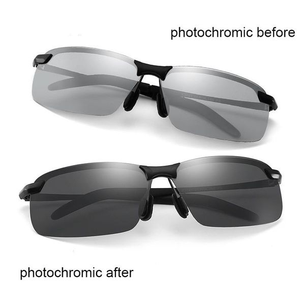 pochromic polarized sunglasses men women for day and night driving glasses male safety fishing uv400, White;black
pochromic polarized sunglasses men women for day and night driving glasses male safety fishing uv400, White;black