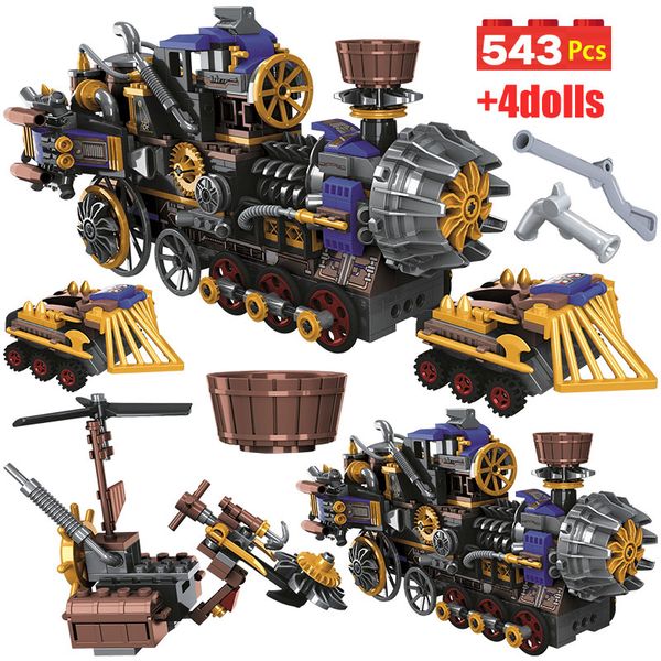 543pcs City Creator the Age of Steam Trains Building Blocks Sets Military Figures DIY Bricks Toys for Children Gifts
543pcs City Creator the Age of Steam Trains Building Blocks Sets Military Figures DIY Bricks Toys for Children Gifts