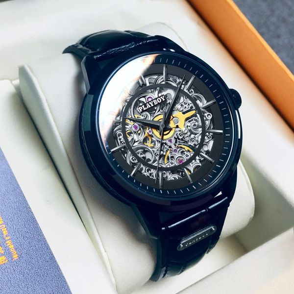 men watch hollow mechanical automatic watches fashion casual sport wristwatch limited edition wristwatches, Slivery;brown
men watch hollow mechanical automatic watches fashion casual sport wristwatch limited edition wristwatches, Slivery;brown