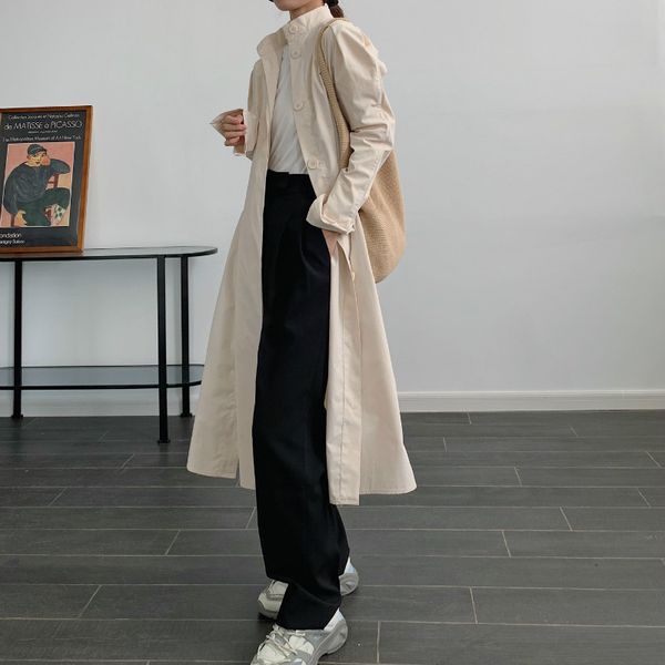 women's trench coats fancy firm coat solid trench for single woman breasted fine korean style jacket outwear, Tan;black
women's trench coats fancy firm coat solid trench for single woman breasted fine korean style jacket outwear, Tan;black