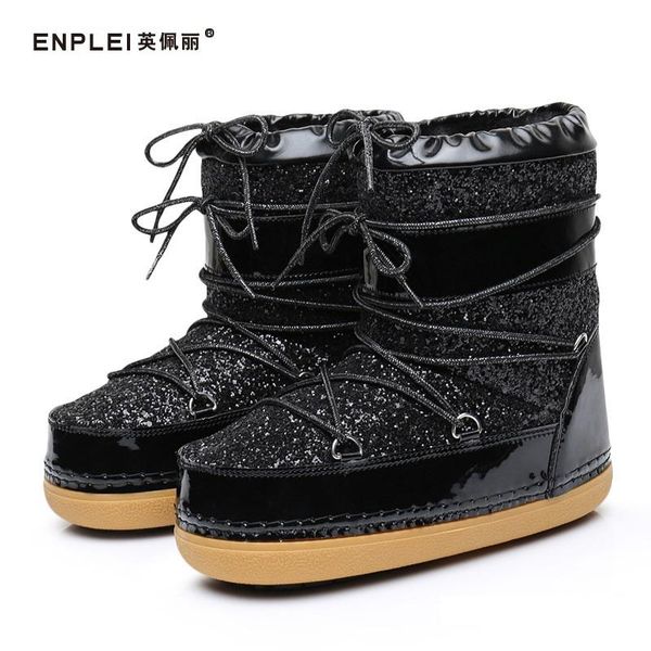 boots enplei winter ankle women snow fur warm space female casual shoes platform non slip size 33-42, Black
boots enplei winter ankle women snow fur warm space female casual shoes platform non slip size 33-42, Black