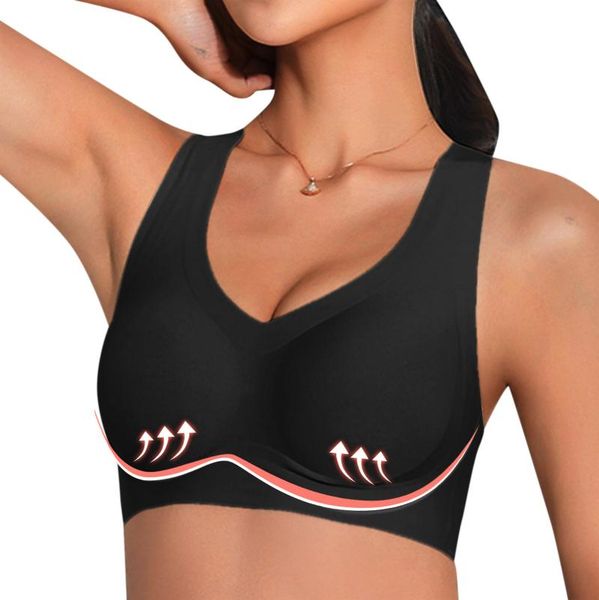 bras fashsiualy everyday breathable underwear 2021 cotton fashion women's sport fitness v-neck with unrimmed vest bra, Red;black
bras fashsiualy everyday breathable underwear 2021 cotton fashion women's sport fitness v-neck with unrimmed vest bra, Red;black