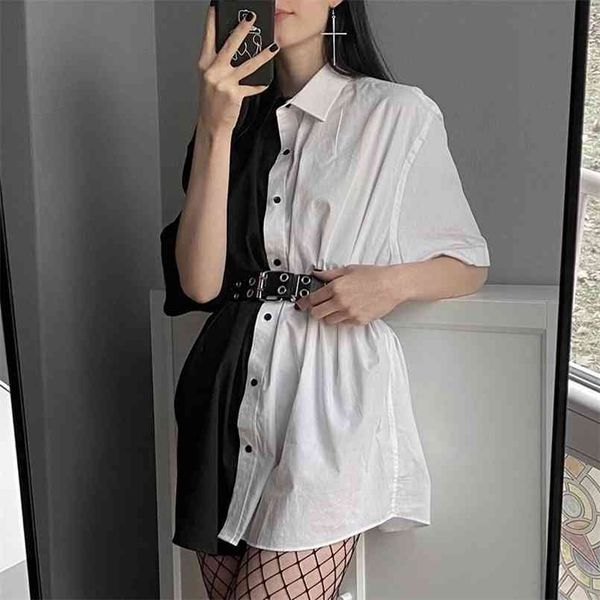 streetwear black white long blouse shirt patchwork contrast color fashion women blouses loose cardigan sale 210730
streetwear black white long blouse shirt patchwork contrast color fashion women blouses loose cardigan sale 210730
