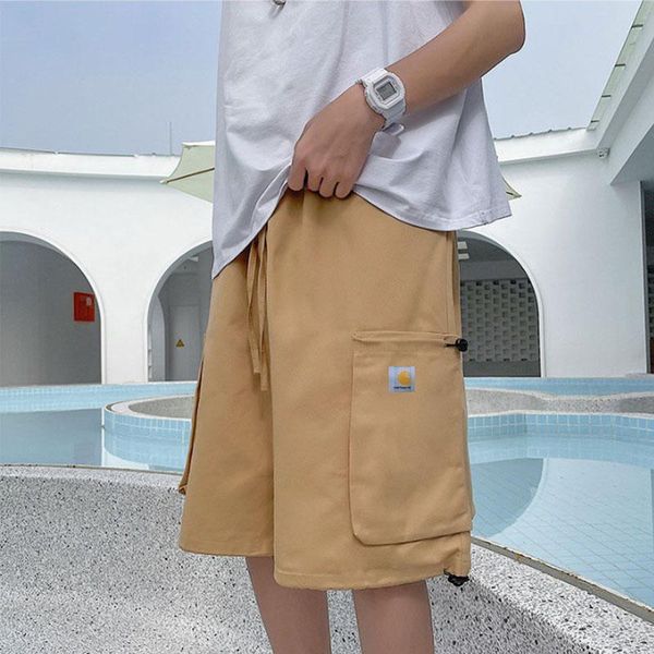 men's shorts work 2021 summer ins big pocket casual japan and south korea trend five-point pants, White;black
men's shorts work 2021 summer ins big pocket casual japan and south korea trend five-point pants, White;black