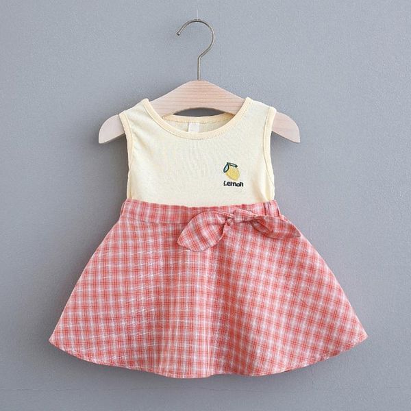 girl's dresses sleeveless plaid patchwork dress lemon print bow summer a-line born infant baby girls princess robe fille, Red;yellow
girl's dresses sleeveless plaid patchwork dress lemon print bow summer a-line born infant baby girls princess robe fille, Red;yellow