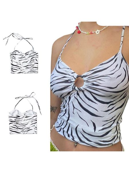 women's tanks & camis women halter crop cami for summer , casual sleeveless zebra print ring front slim fit camisole, White
women's tanks & camis women halter crop cami for summer , casual sleeveless zebra print ring front slim fit camisole, White