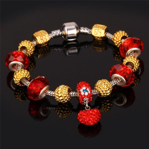 charm bracelets starlord diy charms bracelet for women yellow gold color rhinestone crystal glass bead stone jewelry wholesale h852, Golden;silver
charm bracelets starlord diy charms bracelet for women yellow gold color rhinestone crystal glass bead stone jewelry wholesale h852, Golden;silver