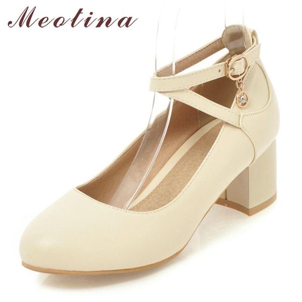 dress shoes meotina high heels women pumps cross-tied square party elegant buckle round toe lady pink plus size 33-46, Black
dress shoes meotina high heels women pumps cross-tied square party elegant buckle round toe lady pink plus size 33-46, Black