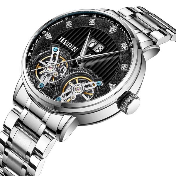 wristwatches haiqin fashion men's watch waterproof automatic mechanical men skeleton tourbillon winding, Slivery;brown
wristwatches haiqin fashion men's watch waterproof automatic mechanical men skeleton tourbillon winding, Slivery;brown