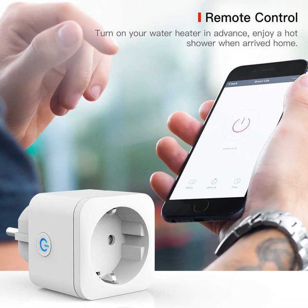 tuya wifi smart switch eu plug timing voice intelligent control wireless socket adaptors
tuya wifi smart switch eu plug timing voice intelligent control wireless socket adaptors