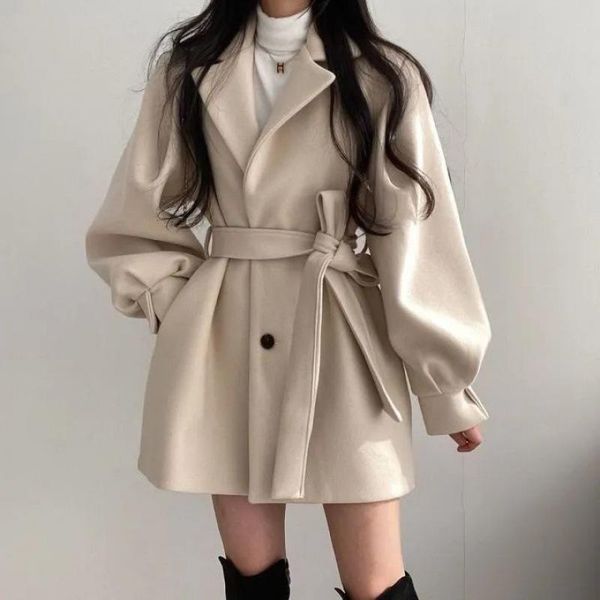 women's jackets korean autumn and winter loose style coat lady woollen suit collar medium length small for women, Black;brown
women's jackets korean autumn and winter loose style coat lady woollen suit collar medium length small for women, Black;brown