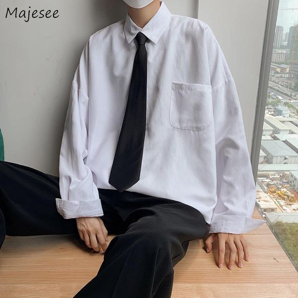 men shirt solid oversize simple man clothes bf couples fashion all-match ins chic soft streetwear comfortable koren style men's casua, White;black
men shirt solid oversize simple man clothes bf couples fashion all-match ins chic soft streetwear comfortable koren style men's casua, White;black