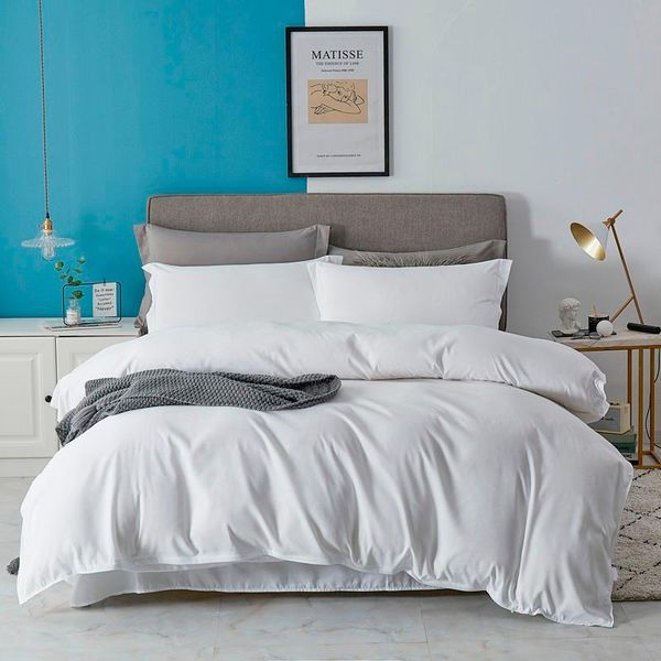 solid color white black duvet cover bed sheet pillowcase 4pcs twin king size washed microfiber bedding set soft breathable sets
solid color white black duvet cover bed sheet pillowcase 4pcs twin king size washed microfiber bedding set soft breathable sets