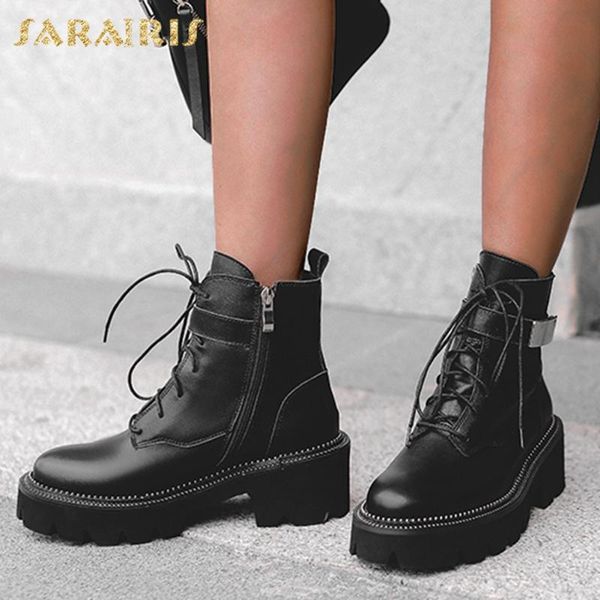 boots sarairis 2021 arrivals genuine leather ankle women shoes platform comfy zip up ladies female, Black
boots sarairis 2021 arrivals genuine leather ankle women shoes platform comfy zip up ladies female, Black