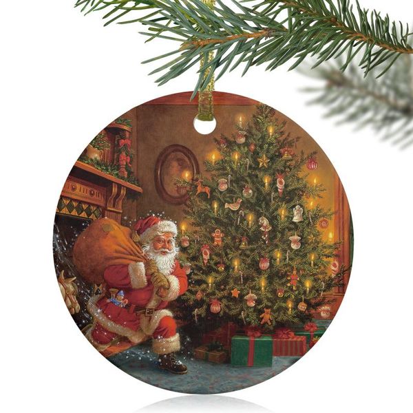 christmas decorations santa giving gifts ornament round hanging pendant decor crafts for tree decoration
christmas decorations santa giving gifts ornament round hanging pendant decor crafts for tree decoration