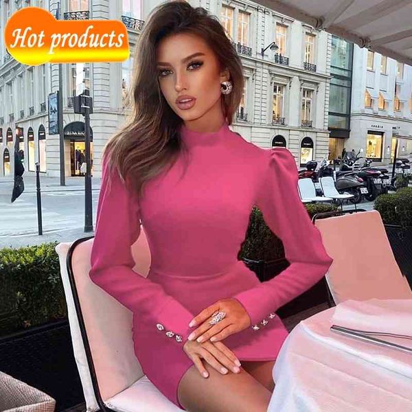 two piece dress you all ride pink long sleeves draped celebrity design party bandage mini dress wim4, White
two piece dress you all ride pink long sleeves draped celebrity design party bandage mini dress wim4, White