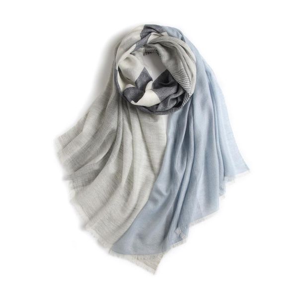 scarves luxury cashmere scarf women shawl 2021 autumn and winter female dual-use fashion wild inner mongolia, Blue;gray
scarves luxury cashmere scarf women shawl 2021 autumn and winter female dual-use fashion wild inner mongolia, Blue;gray
