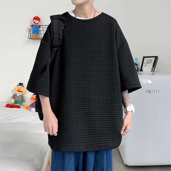 men's t-shirts summer short-sleeved t-shirt fashion gray black white tshirt men streetwear korean loose plaid t shirt mens m-2xl v, White;black
men's t-shirts summer short-sleeved t-shirt fashion gray black white tshirt men streetwear korean loose plaid t shirt mens m-2xl v, White;black