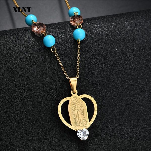 pendant necklaces xlnt jesus christ crucifix necklace for women 316l stainless steel long rosary beads virgin mary heart, Silver
pendant necklaces xlnt jesus christ crucifix necklace for women 316l stainless steel long rosary beads virgin mary heart, Silver