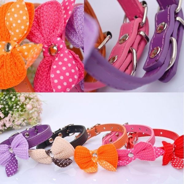 cat collars & leads cute knit bowknot adjustable leather dog puppy pet necklace for dogs collar perro gatitos kitten
cat collars & leads cute knit bowknot adjustable leather dog puppy pet necklace for dogs collar perro gatitos kitten