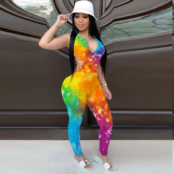 felyn 2021 quality oversize jumpsuits tie dye v-neck sleeveless backless summer bodycon rompers women's &, Black;white
felyn 2021 quality oversize jumpsuits tie dye v-neck sleeveless backless summer bodycon rompers women's &, Black;white