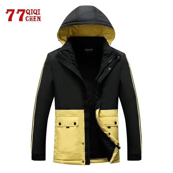 men's down & parkas winter casual fleece jacket men thick warm hooded parka slim bomber coat male street windbreaker autumn chamarras p, Black
men's down & parkas winter casual fleece jacket men thick warm hooded parka slim bomber coat male street windbreaker autumn chamarras p, Black
