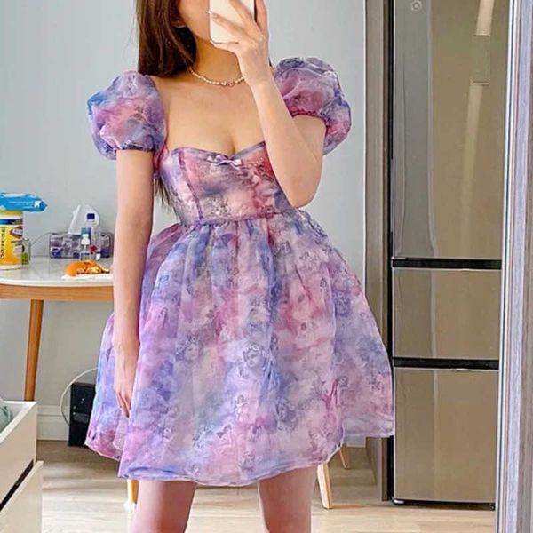 fabpop women purple square collar short puff sleeve temperament elegant printed mesh mini pleated dress gb379 210709, Black;gray
fabpop women purple square collar short puff sleeve temperament elegant printed mesh mini pleated dress gb379 210709, Black;gray