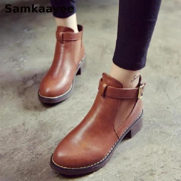 boots size 35-40 women spring autumn female botas mujer flats leather shoes ankle booties buckles round toe zapatillas 36, Black
boots size 35-40 women spring autumn female botas mujer flats leather shoes ankle booties buckles round toe zapatillas 36, Black