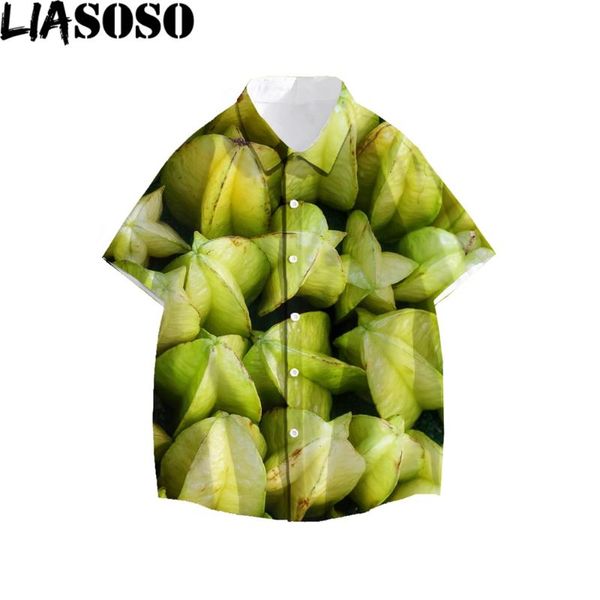 men's casual shirts liasoso yellow-green carambola fruit 3d print men women shirt summer beach loose buttons refreshing relieving heat, White;black
men's casual shirts liasoso yellow-green carambola fruit 3d print men women shirt summer beach loose buttons refreshing relieving heat, White;black