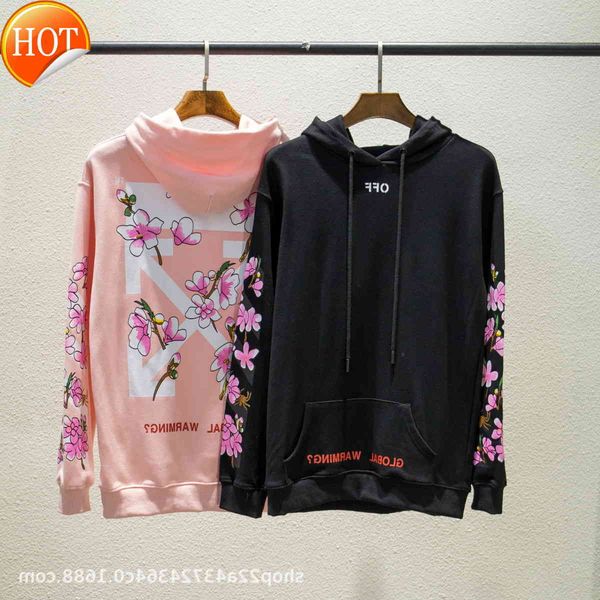 style off high peach quality blossom cross arrstyle hoodie for men and women's lovers european large loose fitting hoodie coat, Black
style off high peach quality blossom cross arrstyle hoodie for men and women's lovers european large loose fitting hoodie coat, Black