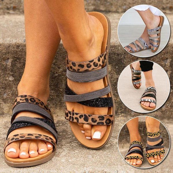 slippers women bohemian flat sandals roman summer leopard print slides outdoor ladies shoes flip flops large size jvvi, Black
slippers women bohemian flat sandals roman summer leopard print slides outdoor ladies shoes flip flops large size jvvi, Black