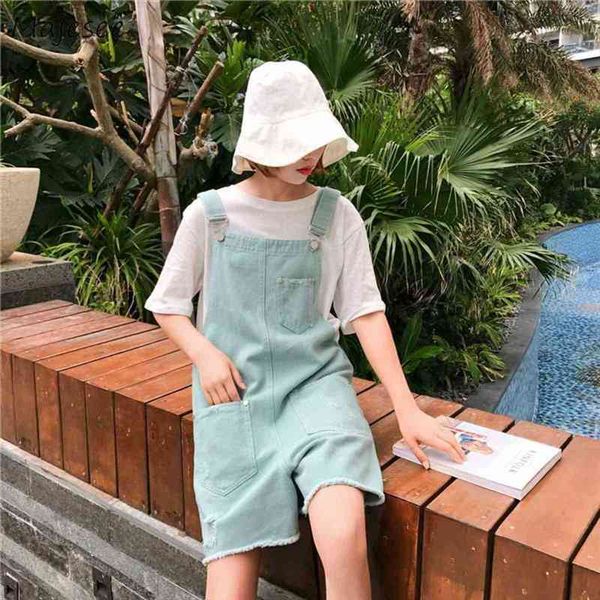 summer kawaii chic loose women rompers high student simple all match korean style harajuku pockets womens overalls casual denim, Black;white
summer kawaii chic loose women rompers high student simple all match korean style harajuku pockets womens overalls casual denim, Black;white
