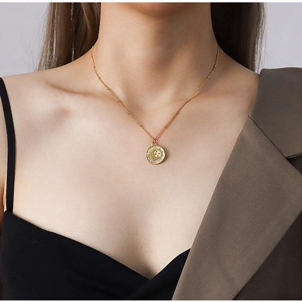 gold plated stainless steel moon sun pendant necklace for women jewelry, fashion necklaces female neck chain accessories, Silver
gold plated stainless steel moon sun pendant necklace for women jewelry, fashion necklaces female neck chain accessories, Silver