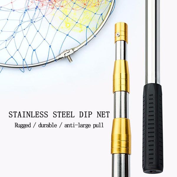 fishing accessories dip net foldable stainless steel handl nylon mesh hand gear supplies tools in sale
fishing accessories dip net foldable stainless steel handl nylon mesh hand gear supplies tools in sale
