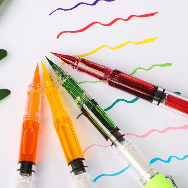 fountain pens bianyo 8color fountains soft water brush pen modern refillable ink for calligraphy drawing writing art supplies
fountain pens bianyo 8color fountains soft water brush pen modern refillable ink for calligraphy drawing writing art supplies