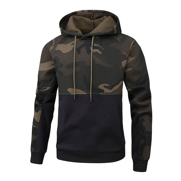 men's designer camouflage jumper long sleeve warm-up pullover hoodies hooded soft sweatshirt casual hoody with kanga pocket outdoor coa, Black
men's designer camouflage jumper long sleeve warm-up pullover hoodies hooded soft sweatshirt casual hoody with kanga pocket outdoor coa, Black