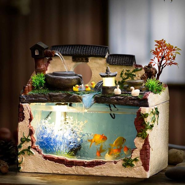 aquariums tropical fish aquarium tank bowls water mill fountain with light pump artificial plant deskoffice home decor centerpiece
aquariums tropical fish aquarium tank bowls water mill fountain with light pump artificial plant deskoffice home decor centerpiece