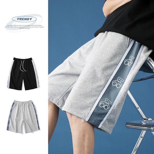 fashion shorts sports men's loose ice casual basketball pants summer thin wide leg night running 5-point, White;black
fashion shorts sports men's loose ice casual basketball pants summer thin wide leg night running 5-point, White;black