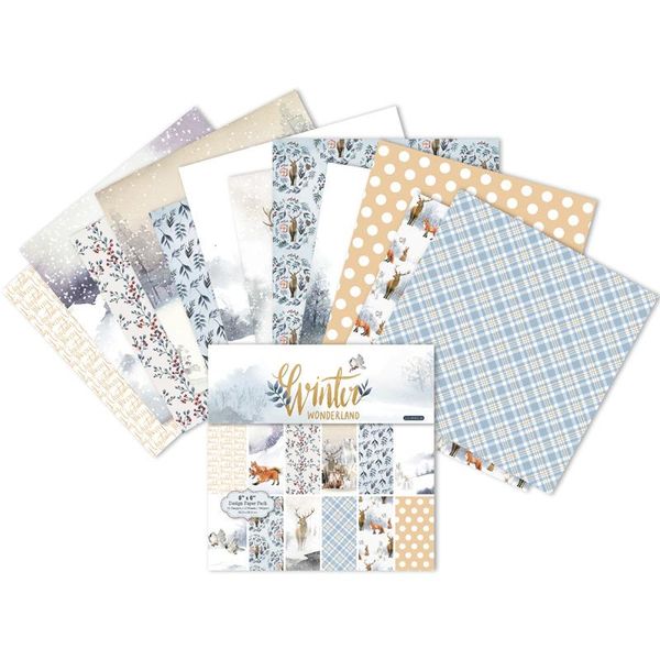 other arts and crafts 24 sheets 6"x6" winter wonderland paper scrapbooking patterned pack handmade craft background pad card
other arts and crafts 24 sheets 6"x6" winter wonderland paper scrapbooking patterned pack handmade craft background pad card