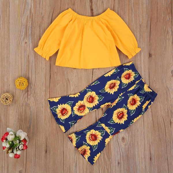 baby & children's 0-24m born girls clothes sets long sleeve off shoulder solid sunflowers flare pants clothing, White
baby & children's 0-24m born girls clothes sets long sleeve off shoulder solid sunflowers flare pants clothing, White