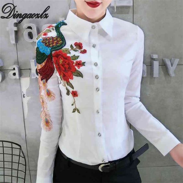 dingaozlz elegant embroidered turn down collar white ol shirt slim fashion women chiffon blouse red/blue/yellow 210517
dingaozlz elegant embroidered turn down collar white ol shirt slim fashion women chiffon blouse red/blue/yellow 210517