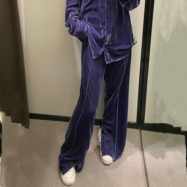 women's pants & capris spring and autumn casual solid color high-waist velvet loose straight-leg, Black;white
women's pants & capris spring and autumn casual solid color high-waist velvet loose straight-leg, Black;white