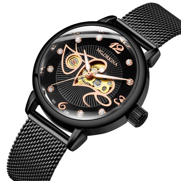 wristwatches 2021 women's watches brand montre femme luxury mechanical skeleton automatic wrist for women, Slivery;brown
wristwatches 2021 women's watches brand montre femme luxury mechanical skeleton automatic wrist for women, Slivery;brown