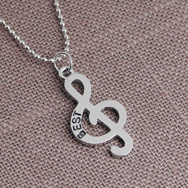 pendant necklaces selling fashion necklace musical note double personality hip hop couple friends gift party jewelry, Silver
pendant necklaces selling fashion necklace musical note double personality hip hop couple friends gift party jewelry, Silver