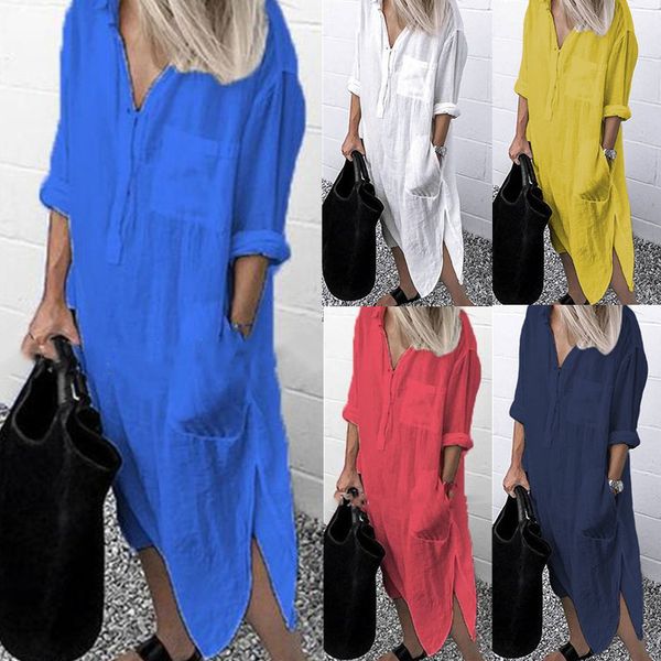 spring dress women dresses lapel long sleeve office white dress women elegant work vestidos female robe plus size 5xl x0521, Black;gray
spring dress women dresses lapel long sleeve office white dress women elegant work vestidos female robe plus size 5xl x0521, Black;gray