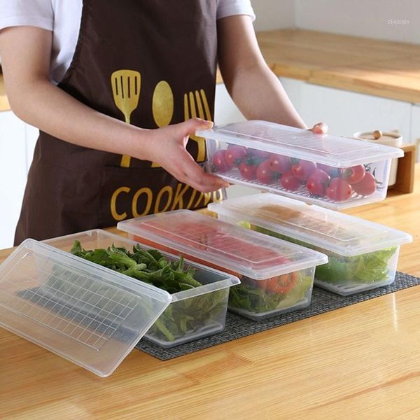storage bottles & jars kitchen container plastic refrigerator organizer rectangular moisture-proof drain vegetable keep fresh box tools
storage bottles & jars kitchen container plastic refrigerator organizer rectangular moisture-proof drain vegetable keep fresh box tools